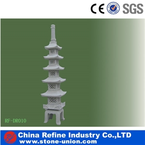 Antique Granite Chinese Stone Japanese Style Lanterns,Natural Stone Grey Granite Lanterns,China Sesame White Granite Garden Lantern Sculptures
