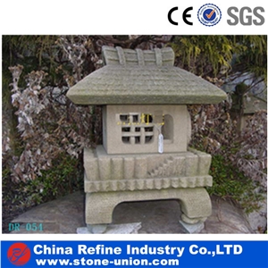 Antique Japanese Stone Lantern,Garden Outdoor Granite Lantern,Japanese Granite Stone Lanterns, Grey Granite Lanterns,Sesame White Garden Lantern
