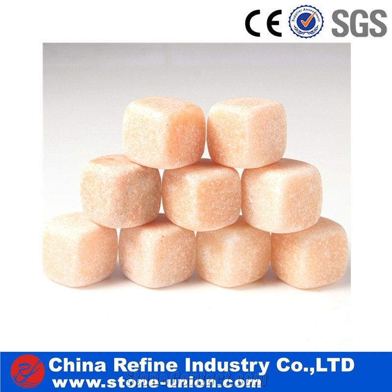 Beige Granite Kitchen Accessories Block Roller,Kitchen Accessories Block Stone Tumbled Finished , Wholesale Whiskey Granite Stone