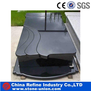 Black Granite Monument for Memorialize , Monumwnt Cut to Size as Your Demand
