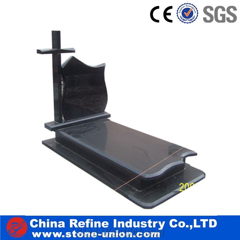 Black Granite Monument for Memorialize , Monumwnt Cut to Size as Your Demand