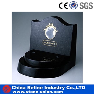 Black Granite Pet Monument , China Granite Gravestone for Memorial