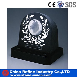 Black Granite Pet Monument for Sale, Pet Gravestone, Black Granite Pet Headstones & Monument Customized