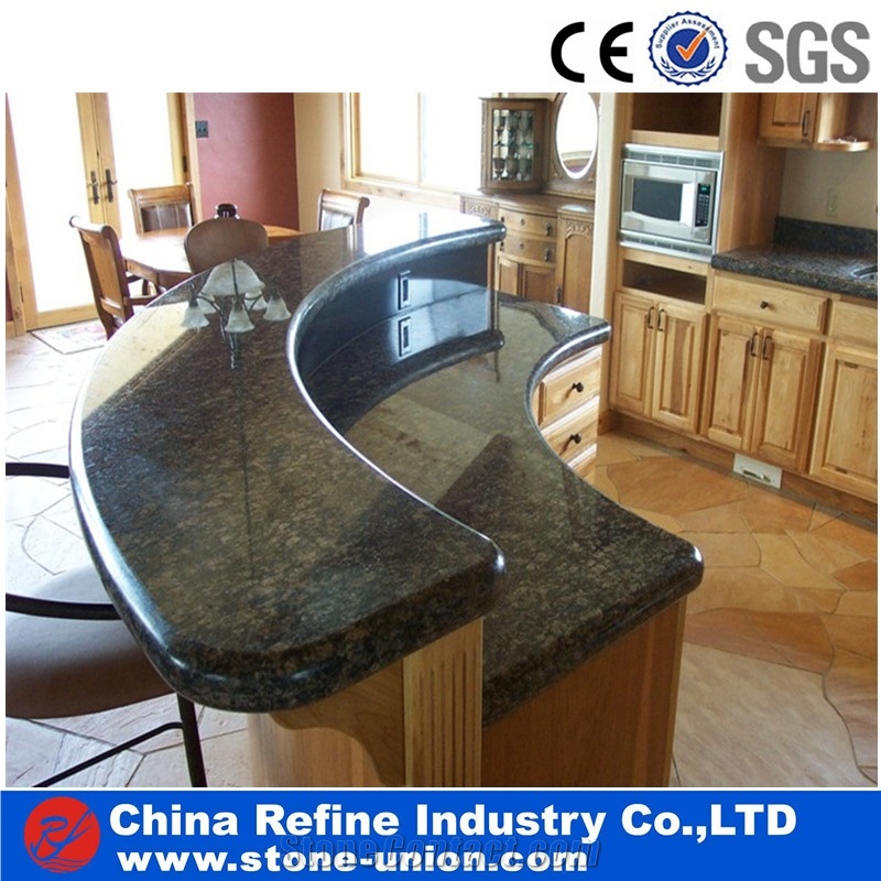 Black Kitchen Countertop , Polished Surface Black Kitchen Bar Top,Custom Caesarstone Top