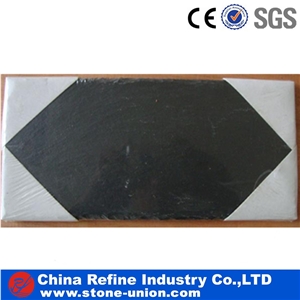 Black Slate with Four Lattice , Cheap Slate Dishes for Sale,Tea Trays,Dishes,Plates,Dining Accessories,Cookware