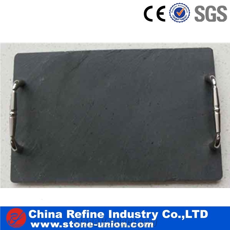 Cheap Black Slate Plate , Popular Slate Trays,Tea Trays,Dishes,Plates,Dining Accessories,Cookware