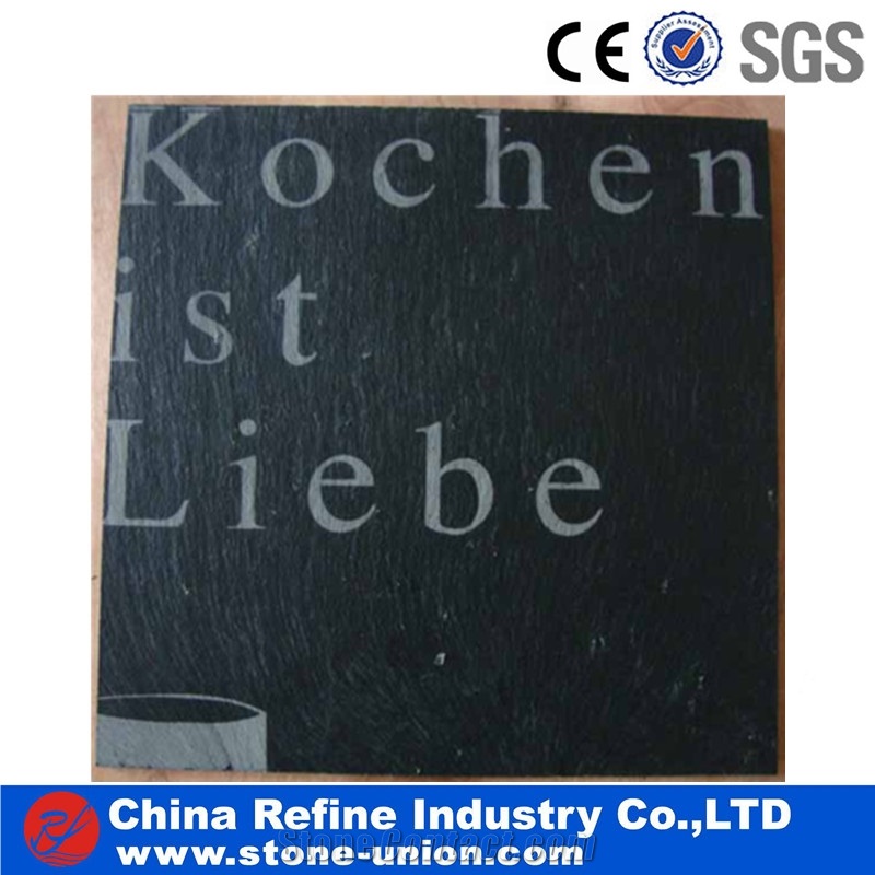 Cheap Black Slate Plate , Popular Slate Trays,Tea Trays,Dishes,Plates,Dining Accessories,Cookware