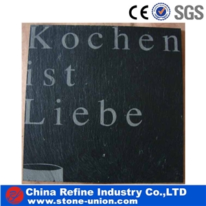 Cheap Black Slate Plate , Popular Slate Trays,Tea Trays,Dishes,Plates,Dining Accessories,Cookware
