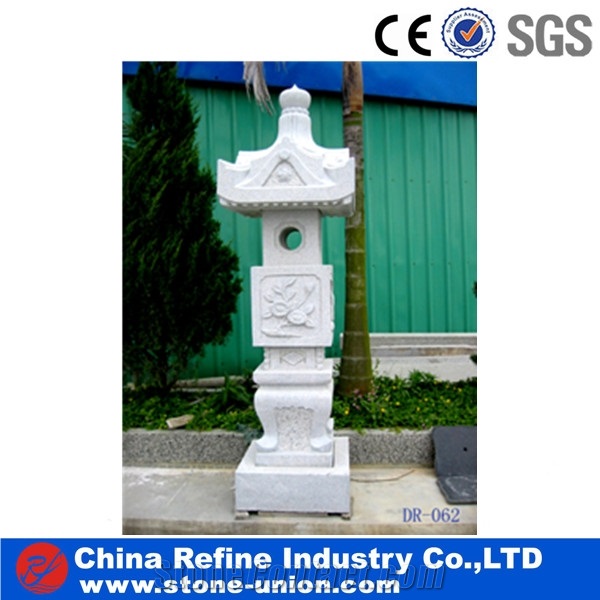 Cheap Japanese Stone Lantern, Grey Granite Lanterns,Japanese Stone Lantern for Decoration,Granite Marble, Natural Stone Lanterns,Stone Solar Lanterns