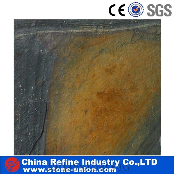 Cheap Natural Rusty Black Slate Slate Tile,Split Face Stone Pavers,Natural Patio Stones,Slate Paving Stone,Patio Pavers,Stone Flooring,Walkway Pavers