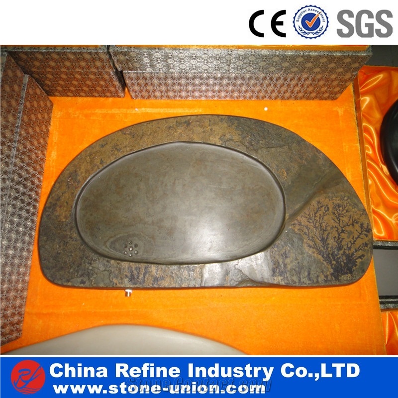 Cheap Slate Stone Tea Set, Popular Simple Slate Tea Service,Slate Classical Tea Table, Coffee Table,Slate Tea Tray Table