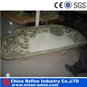 China Green Slate Tea Table, Classical Slate Sculpture Tea Table,Slate Classical Tea Table, Coffee Table,Grey Slate Tea Trays,Antique Table