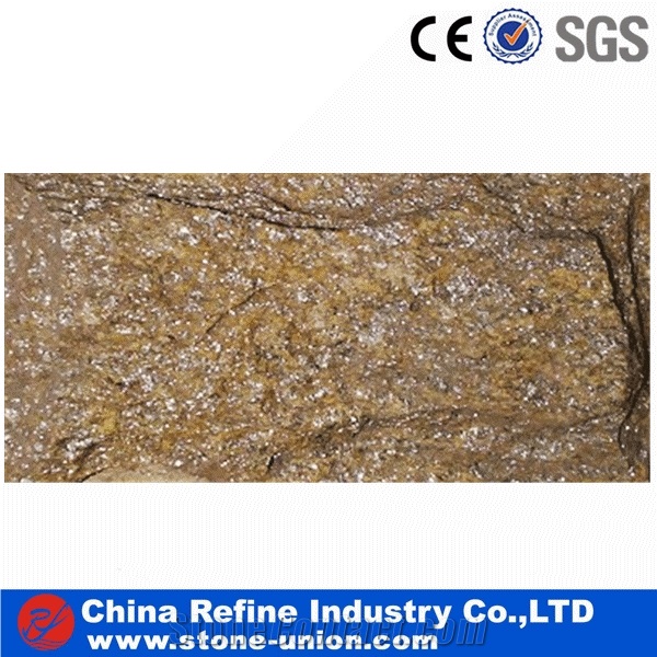 China Natural Stone Pink Quartzite Mushroom Cladding,Split Face Multicolor Quartzite Mushroom Stone for Walling Cladding