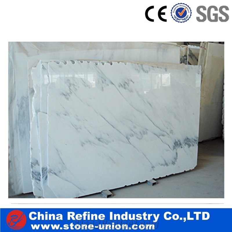 Chinese Gx Pink Grey Pattern White Marble Slab & Tile, Cheap China White Marble