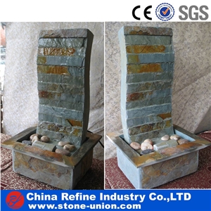 Classical Natural Slate Fountain , Water Fountain Slate Carving,Garden Fountains,Exterior Fountains,Sculptured Fountains,Water Features