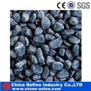 Dark Blue Pebble Stone for Decoration,China Natural Multicolour Pebblestone River Stone Supplier, Garden Rock,Round Stone, Tumbled Pebble Stone
