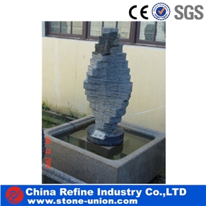 Double Kids with Waterwheel Fountain Garden Fountains,Handcarved Exterior Fountains for Garden Decoration,Water Fountain with Statue