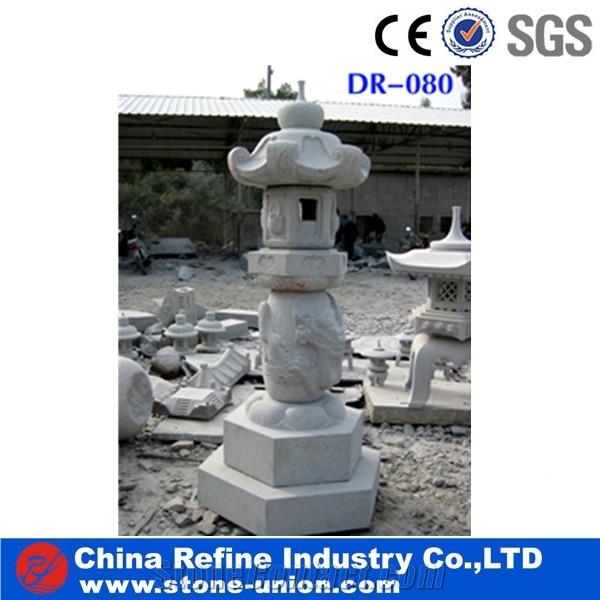European Style Garden Grey Granite Lanterns,Natural Stone Japanese Lanterns for Sale, Grey Granite Japanese Lanterns,G603 Grey Granite,Garden Lanterns