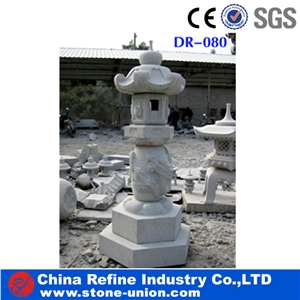 European Style Garden Grey Granite Lanterns,Natural Stone Japanese Lanterns for Sale, Grey Granite Japanese Lanterns,G603 Grey Granite,Garden Lanterns