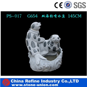 Four Dragon Head Square Shape Water Fountain Garden Fountains,Granite Sculptured Fountain ,Garden Decoration Fountain