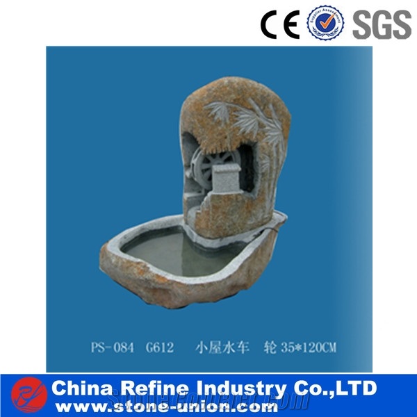 Four Dragon Head Square Shape Water Fountain Garden Fountains,Granite Sculptured Fountain ,Garden Decoration Fountain
