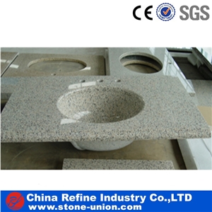 Good Quality Of Grey Granite Countertop for Sale , Cheap Kitchen Bar Top from China