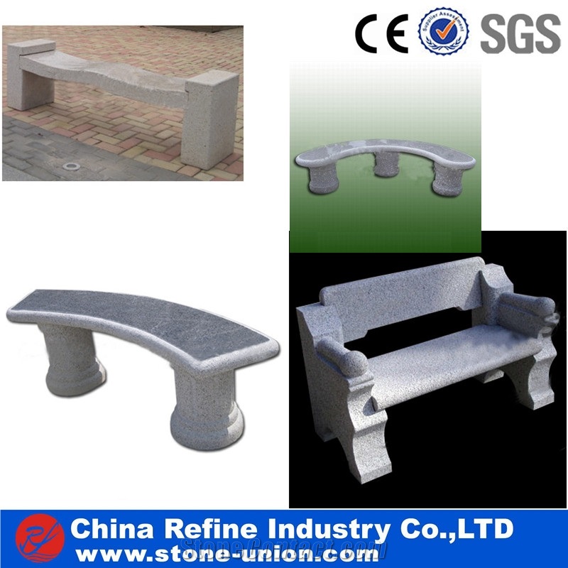 Granite Benches With Wheel , Landscaping Granite Stone