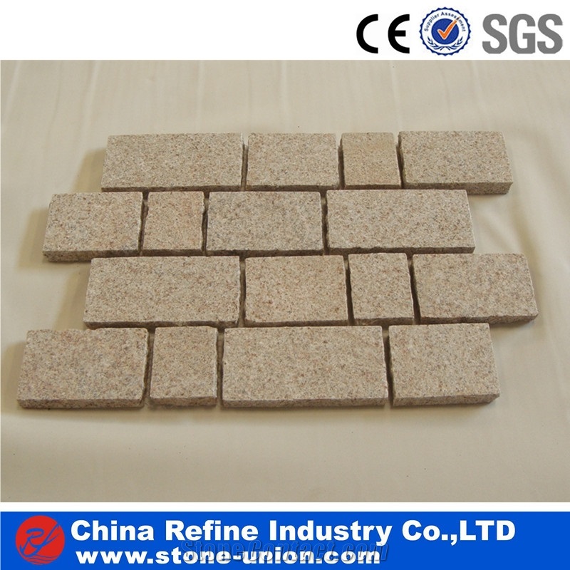 Granite Cobble Stone , Granite Exterior Pattern , Driveway Paving Stone , Walkway Paver,Exterior Pattern Flooring, Natural Building Stone Outdoor Use