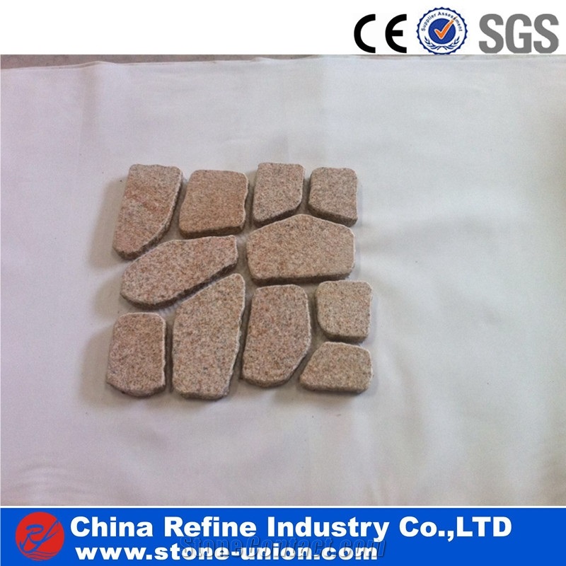 Granite Cobble Stone , Granite Exterior Pattern , Driveway Paving Stone , Walkway Paver,Exterior Pattern Flooring, Natural Building Stone Outdoor Use