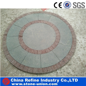Granite Paving Stone,Driveway Paving Stone,Granite Paver Stone , Landscaping Paver Stone, Round Granite Cobbles on Mesh,Cube Stone Paving