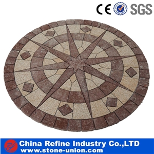 Granite Paving Stone Pattern ,Granite Patio Pavers , Courtyard Road Pavers,Natural Split Flamed Tumbled for Exterior Floor Driveway Walkway