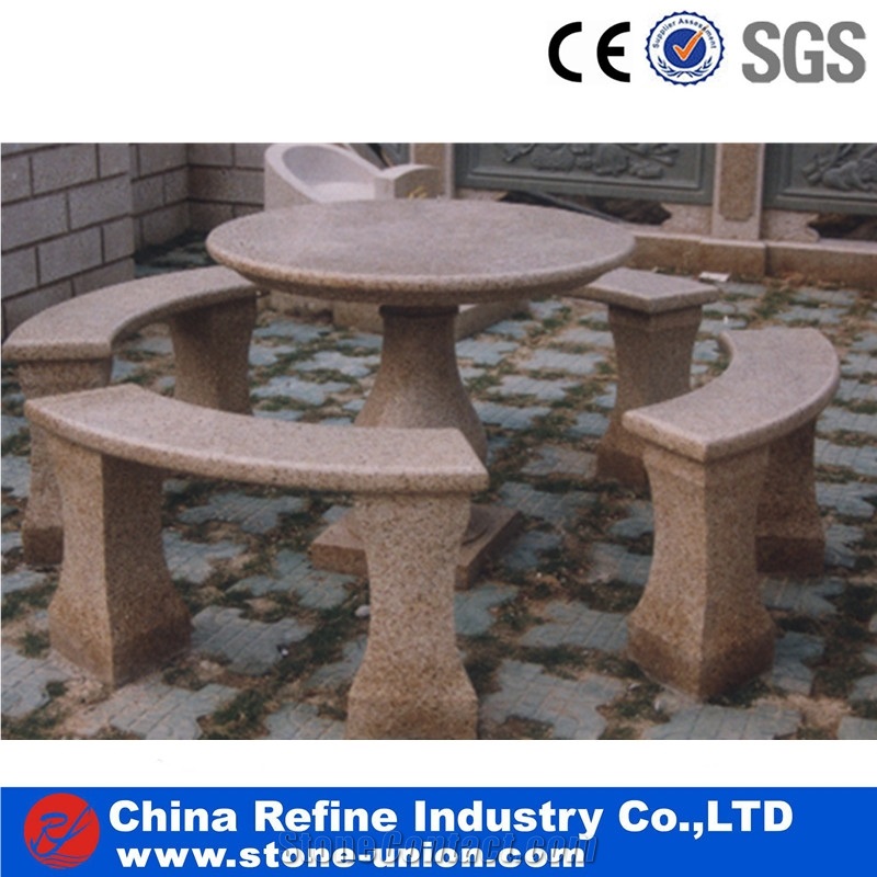 Granite Table & Benches, Garden Table Set,Lowest Price Landsscaping Bench & Table,Granite Park Benches,Garden Bench, Chair