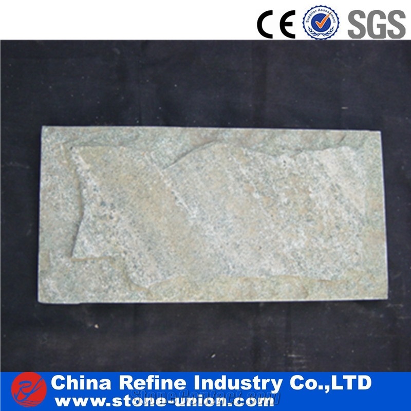 Green Sandstone Mushroom Tiles Exporter for Wall Cladding，Dark Grey Limestone Mushroomed Cladding,Lime Stone Mushroomed Stone,Dark Grey Mushroom Stone,Building Stone,Mushroom Wall Cladding