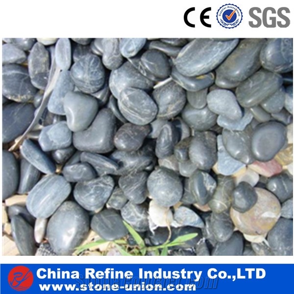 Green Stone Pebble from China Factory,Polished Different Sizes Polished Pebble River Stone for Decoration in Landscaping ,Garden , Walkway,River Stone