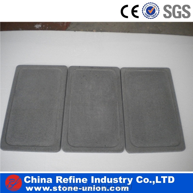 Grey Basalt Kitchen Utensils for Resturant, Lava Cookware
