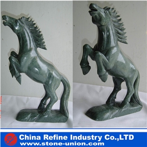 Horse Head Statue, Animal Sculpture, Garden Sculpture, Landscape Sculpture, Animal Carving Stone for Garden Decration, House Statue, Marble Statue & Sculpture & Handcraft