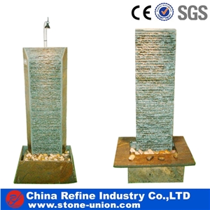 Interior Slate Fountain Designs with Lamp , Decorated Slate Fountain,Outdoor Small Water Fountain with Led Light, Slate Water Fountain