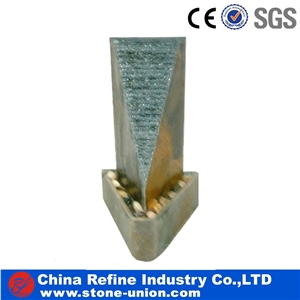 Interior Slate Fountain Designs with Lamp , Decorated Slate Fountain,Outdoor Small Water Fountain with Led Light, Slate Water Fountain