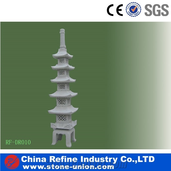 Japanese Pagoda Lantern for Garden Decoration,Antique Japanese Stone Lantern,Garden Outdoor Granite Lantern