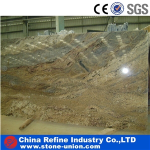 Juparana Tier Ivory Granite Tiles & Slabs, Gold Tiles for Wall/ Floor, Imported Granite Tiles & Granite Slab,Yellow Polished Granite Flooring Tiles