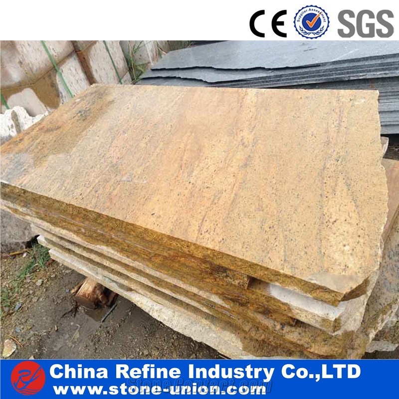 Kashmir Gold Granite Exporter , Cheap India Golden Granite Flooring Slabs & Tiles