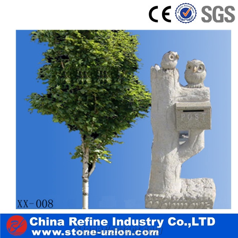 Landscaping Stone Mailbox Granite Material , Granite Garden