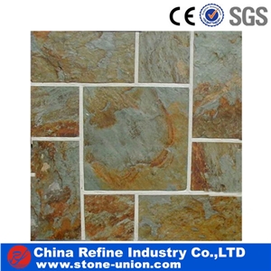 Manufacturer Offered Rusty Green Slate Tile & Slab,Slate, China Slate, Tiles, Walling, Flooring, Paving, Rusty, China Slate Tiles