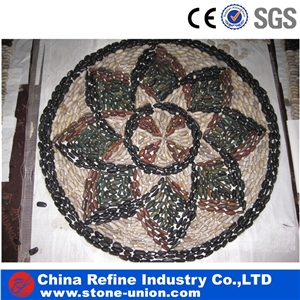 Natural Pebble Pattern , Pebble Stone Driveway , Pebble Walkway , Polished Rive Pebble Stone,Pebble Tile Mosaic Pebble Stone with Mesh,Pebble Mosaic