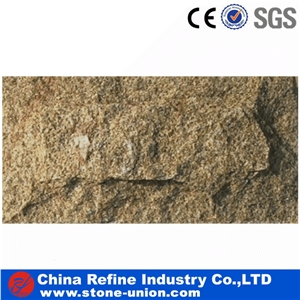 Natural Tiger Skin Yellow Quartzite Mushroom Stone for Wall Cladding,Natural Split Mushroom Stone,Mushroom Finished for Walling