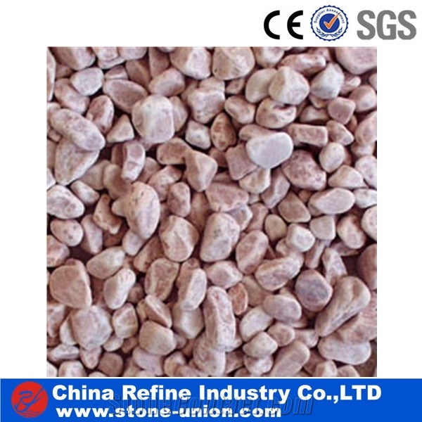 Pink Pebble Stone from Direct Factory, Cobble Pebble Stone, River Cobbles, Pink Stone Paving Cobble Stone for Sale, Pebble Walkway Stone