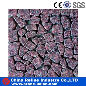 Pink Pebble Stone from Direct Factory, Cobble Pebble Stone, River Cobbles, Pink Stone Paving Cobble Stone for Sale, Pebble Walkway Stone
