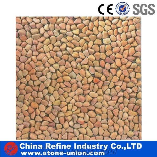 Pink Pebble Stone from Direct Factory, Cobble Pebble Stone, River Cobbles, Pink Stone Paving Cobble Stone for Sale, Pebble Walkway Stone