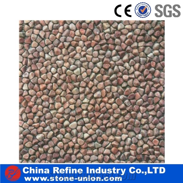 Pink Pebble Stone from Direct Factory, Cobble Pebble Stone, River Cobbles, Pink Stone Paving Cobble Stone for Sale, Pebble Walkway Stone