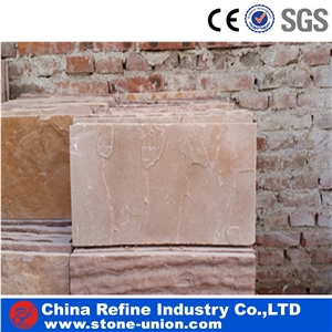 Pink Sandstone Tiles, Natural Stone, Sandstone Wall Covering